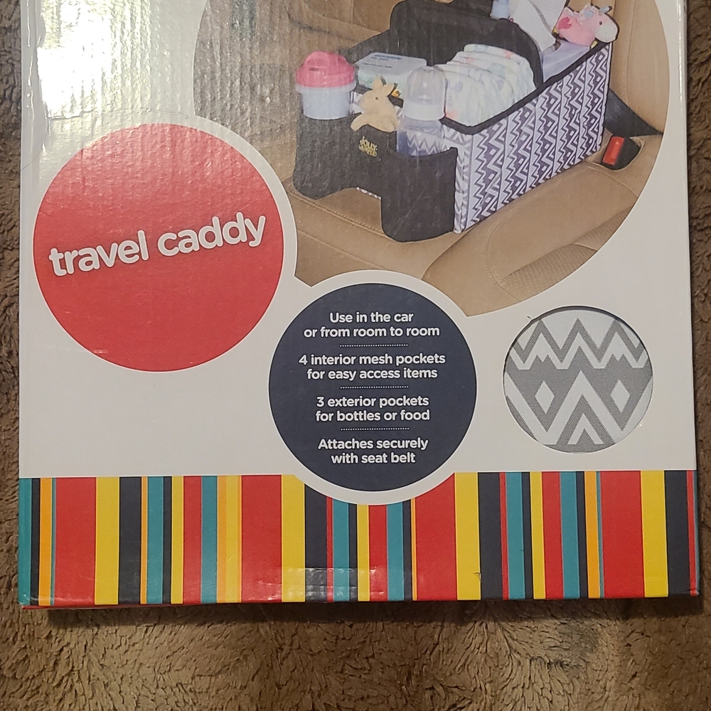 Travel Caddy with Zigzag Pattern